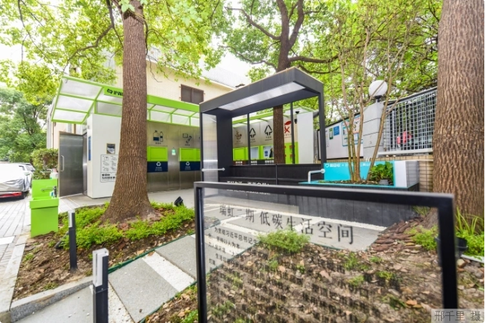 上海市瑞虹二期小區(qū)的低碳生活空間。本報記者 邢千里攝